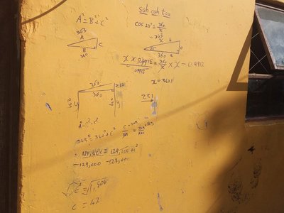 maths on the street: calculations to build our workshop